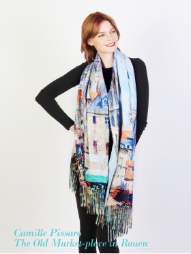 Oil Painting Design Fashion Scarf